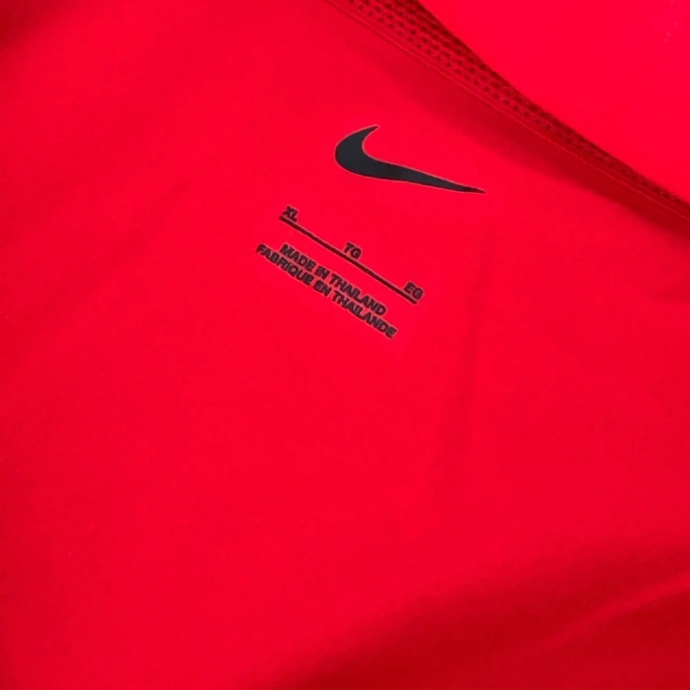 Nike Ohio State Buckeyes Mens XL Red Quarter Zip Hooded Windbreaker Jacket OSU